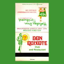 Don Quixote Club & Restaurant Holiday Inn N.West Oklahoma City Vintage Matchbook picture