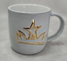 Starbucks 2016 Holiday Heavy Ceramic gold star mug 14 oz Nice Coffee Cup picture