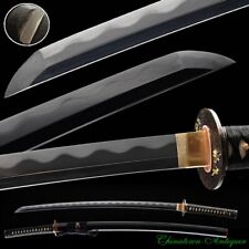 Japanese Tamahagane Steel Clay Tempered Blade Katana Sharp Samurai Sword #1385 picture