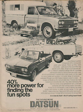 1970 Datsun Pickup Truck 40% More Power 96hp Finding the Fun VINTAGE PRINT AD picture