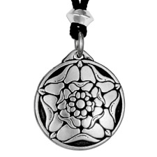 The Tudor Rose Pendant Necklace British Royal Jewelry Talisman of Hope and Joy picture