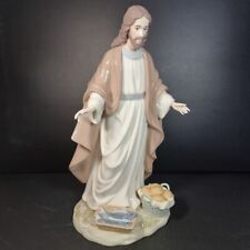 Jesus Christ Vintage Bread Fish Porcelain Statue Figurine Collectable 13