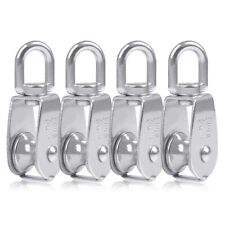 4PCS Single Pulley Block M15 Stainless Steel Small Pulley Roller For Rope CoJ1M9 picture