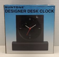 Vintage Suntone Designer Desk Clock Battery Operated Analog In Box. CC211 picture