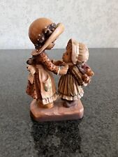 ANRI Italy  Sarah Kay First School Day LE Wood carved Figurine As Is* picture