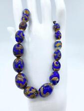 Lovely Vintage Venetian Blue Foil Beads for Stringing picture