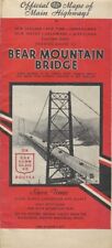 Vintage 1936 BEAR MOUNTAIN BRIDGE Road Map New York Northeast West Point AAA picture