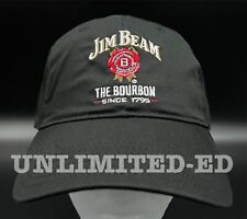 Jim Beam Hat BRAND NEW Black Trucker Cap Back Strap Bourbon Whiskey 1795 JB picture