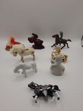 Collectible Vintage Mini Horse Figures Lot Of 8 picture