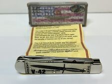 CASE XX SFO V-42 FIRST SPECIAL FORCES NATURAL BONE TRAPPER KNIFE 6254 91005 GG picture