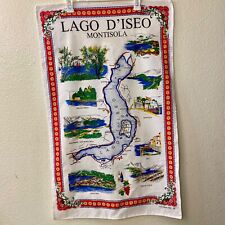 Vintage Tea Towel 100% Cotton Lago D’Iseo Italy 22