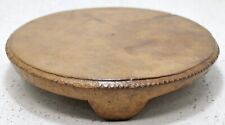 Antique Sand Stone Round Saffron Grinding Plate Original Old Hand Carved picture