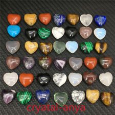 wholesale ！ A lot of Natural quartz Crystal mini heart Carved Crystal Reiki gift picture
