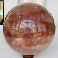 4160g Natural red gum flower ball quartz crystal energy reiki healing picture