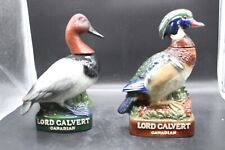 Vintage Decanter 1978 Lord Calvert Canadian Whiskey Wood Duck x2  (Empty) picture
