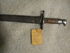 WW1  Swiss army bayonet, Sig Mfg, Rare  Model, Nice Condition. SCHMITT RUBIN picture