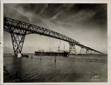 1938 Press Photo View of the newly built highway bridge at Port Arthur, Texas picture
