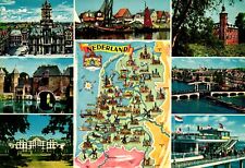 Map Netherlands Postcard picture
