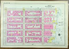 Antique 1916 MURRAY HILL TUDOR CITY MANHATTAN NEW YORK CITY NY Map ~ GW BROMLEY picture