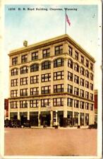 Cheyenne, WY Wyoming   H.N. BOYD BUILDING & Street View/20's Cars  1931 Postcard picture