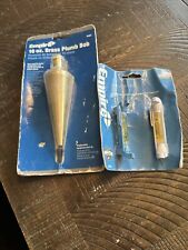 Empire 924BR 24oz Durable Brass Plumb Bob With Steel Tip & line level set picture