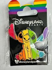 Disney Official Lilo & Stitch  Metal Pin Stitch Rainbow Flag Colors Disneyland picture