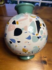 RARE Now House by Jonathan Adler Terrazzo Globe Retired Ceramic Vase 8.25