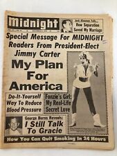 Midnight Tabloid December 6 1976 Vol 23 #24 Pinky Tuscadero and George Burns picture