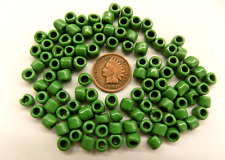 100 Original Mini Crow Arapaho Green Antique African Trade Beads  V 246 picture