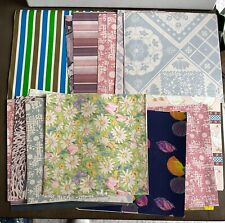 Lot of Vintage All Occasion Gift Wrap 20 Wrapping Paper Sheets 14 Designs picture