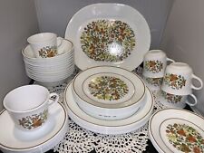 Vintage Corelle Indian Summer Dinnerware Plates Salad Cups Bowls Platter 47 Pc picture