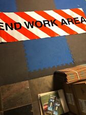 Railroad Subway Authentic Construction WORK AREA Reflective Sign picture