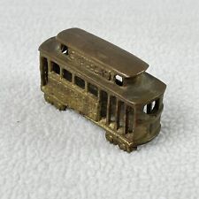 Vintage Miniature Brass Cable Car San Francisco Souvenir Trolley picture