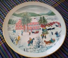 Vintage Ridgewood Grandma Moses Christmas Edition 1975 Collector Plate picture