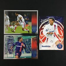 Ronaldinho Rookie RC Lot of 2 Stickers + 1 Card Panini PSG 50 Years Anniversary C17 picture
