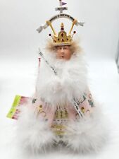 Christmas Krinkles By Patience Brewster Christmas Tree Ornament Regal Lady Vtg picture