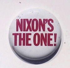 1968 RICHARD M. NIXON PRESIDENT CAMPAIGN BUTTON NIXON’S ADVERTISEMENT BUTTON PIN picture