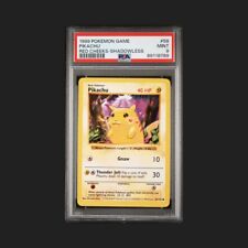 1999 Pokemon Game Red Cheeks Shadowless #58 Pikachu PSA 9 MINT picture