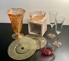 Vintage Mid Century Modern Glassware - Mixed Lot of  11 picture