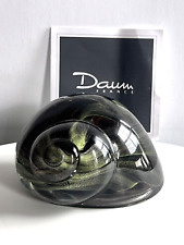 Daum France Crystal Glass Snail Shell Paperweight Escargot Figurine picture