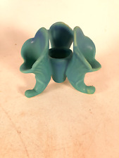 Van Briggle Art Pottery 3-Footed Candle Holder, Turquoise, 5