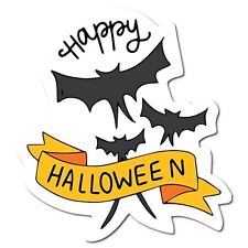 Happy Halloween Spooky Holiday Magnet Decal, 5x5 Inches, Automotive Magnet picture