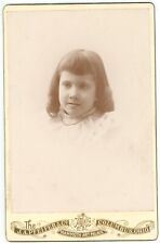 Antique Circa 1880s Cabinet Card Pfeifer Beautiful Young Girl Columbus, OH picture