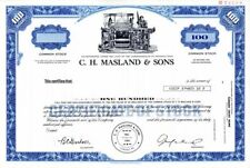C.H. Masland and Sons - Specimen Stock Certificate - Specimen Stocks & Bonds picture