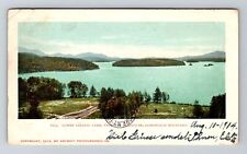 Adirondack Mountains NY-New York, Lower Saranac Lake Vintage c1904 Postcard picture