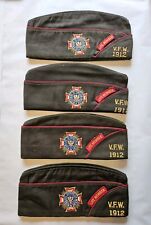 Veterans of Foreign Wars VFW Wisconsin Hats Life Member Cap 1960s Lot of 4 Vtg picture