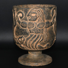 Intact Large Ancient Near Eastern Early Jiroft Civilization Stone Chalice Cup picture