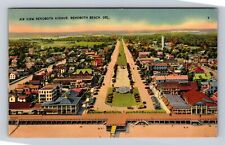 Rehoboth Beach DE-Delaware, Aerial View Rehoboth Avenue, Vintage Postcard picture