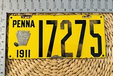 1911 Pennsylvania Porcelain License Plate 17275 ALPCA STERN CONSIGNMENT picture