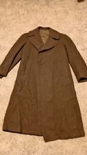 WW2 WWII 1940 Vintage US Army Trench Coat Overcoat, Wool, M1939, 36R Modified picture